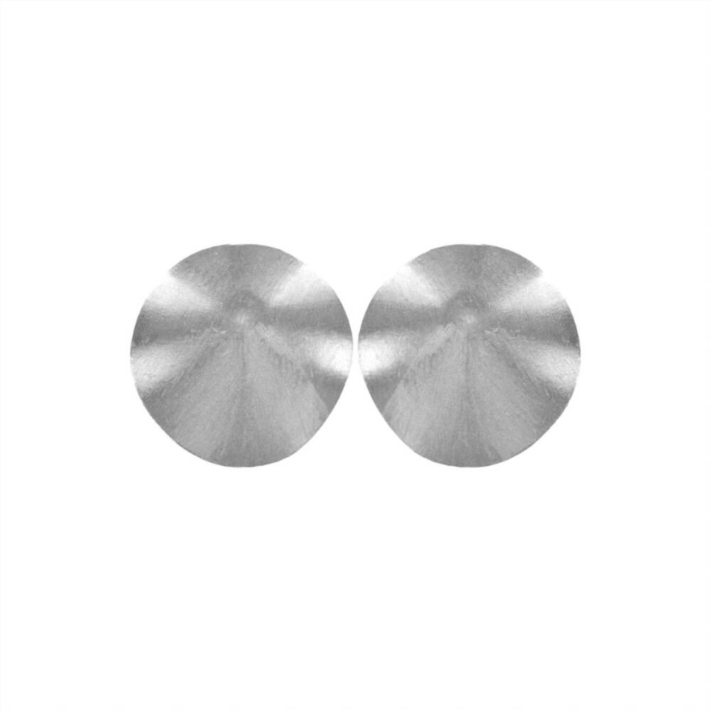 NEW SHEILA FAJL women's isla studs in brushed silver